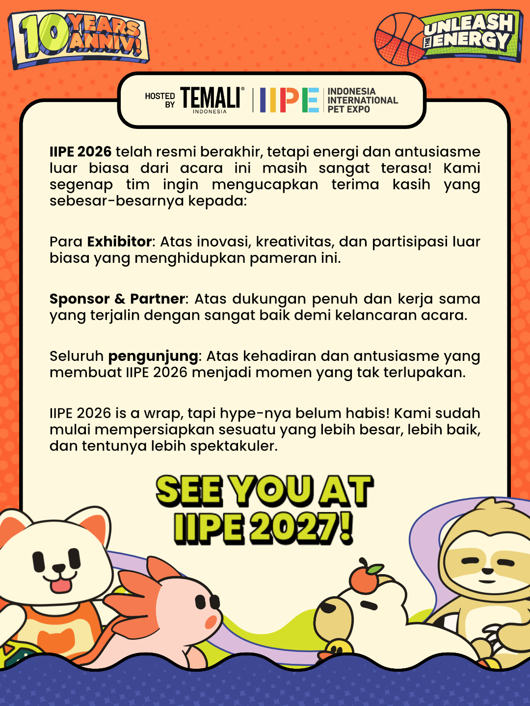 Thank You Letter - IIPE 2026